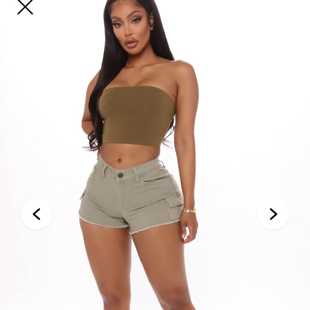 Fashion Nova Olive Women's Cargo Shorts